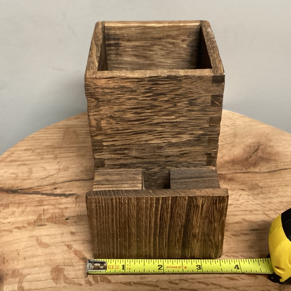 🟤 Solid Wood - Dovetail Crafted Workmanship - Pen - Pencil - Cell Phone Holder - Picture 11 of 14